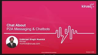 Chat About Person to Business Messaging and Chatbots screenshot 1