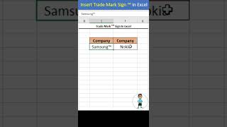 Trade Mark Sign Excel #excel #exceltips #exceltutorial #msexcel #microsoftexcel #msexcelfullcourse