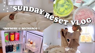 SUNDAY RESET ROUTINE | preparing for a new week *cleaning, organizing & relaxing*