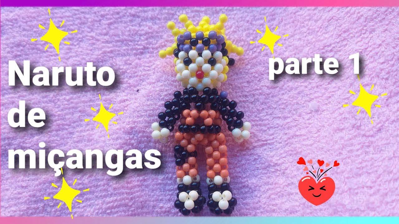 Naruto de miçangas (parte 1) passo a passo