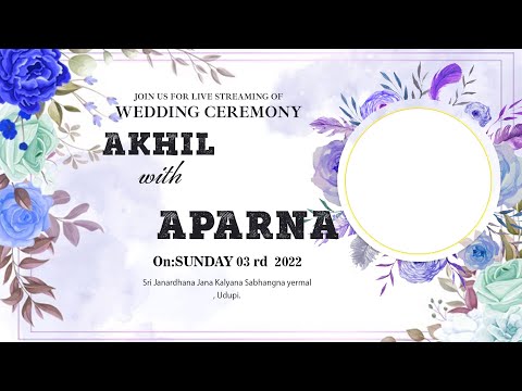 Watch Wedding Live Streaming Of -   Dr APARNA Rao  with   Dr AKHIL Rao ,