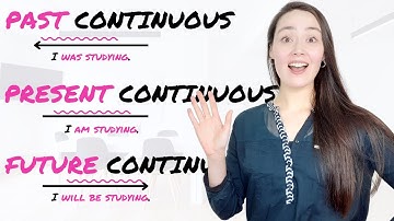 ALL CONTINUOUS TENSES in English - present continuous | past continuous | future continuous