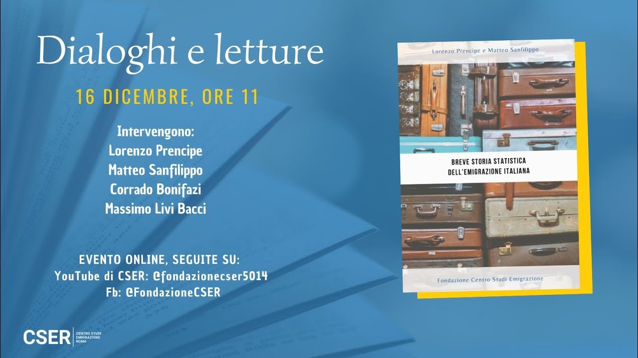 Dialoghi e Letture 16 dicembre 2025 "Breve storia statistica dell'emigrazione italiana"