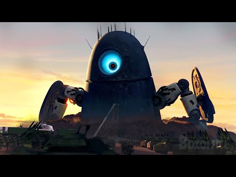 Un robot alienígena gigante llega a la Tierra | Monstruos vs. Aliens | Clip en Español