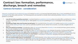Adequate Consideration [CPA Prep]