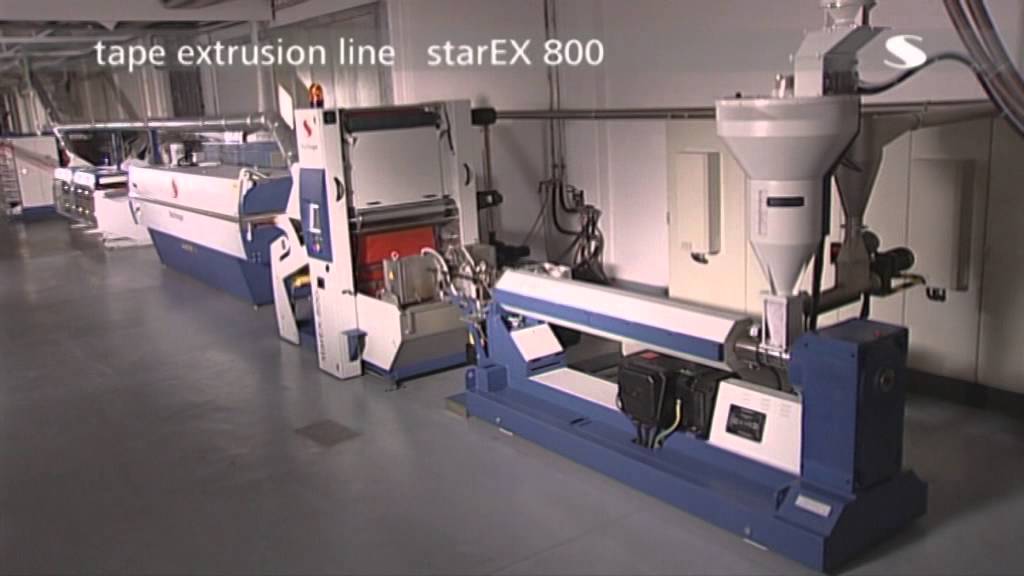 Starlinger Tape Extrusion Line starEX 800 YouTube