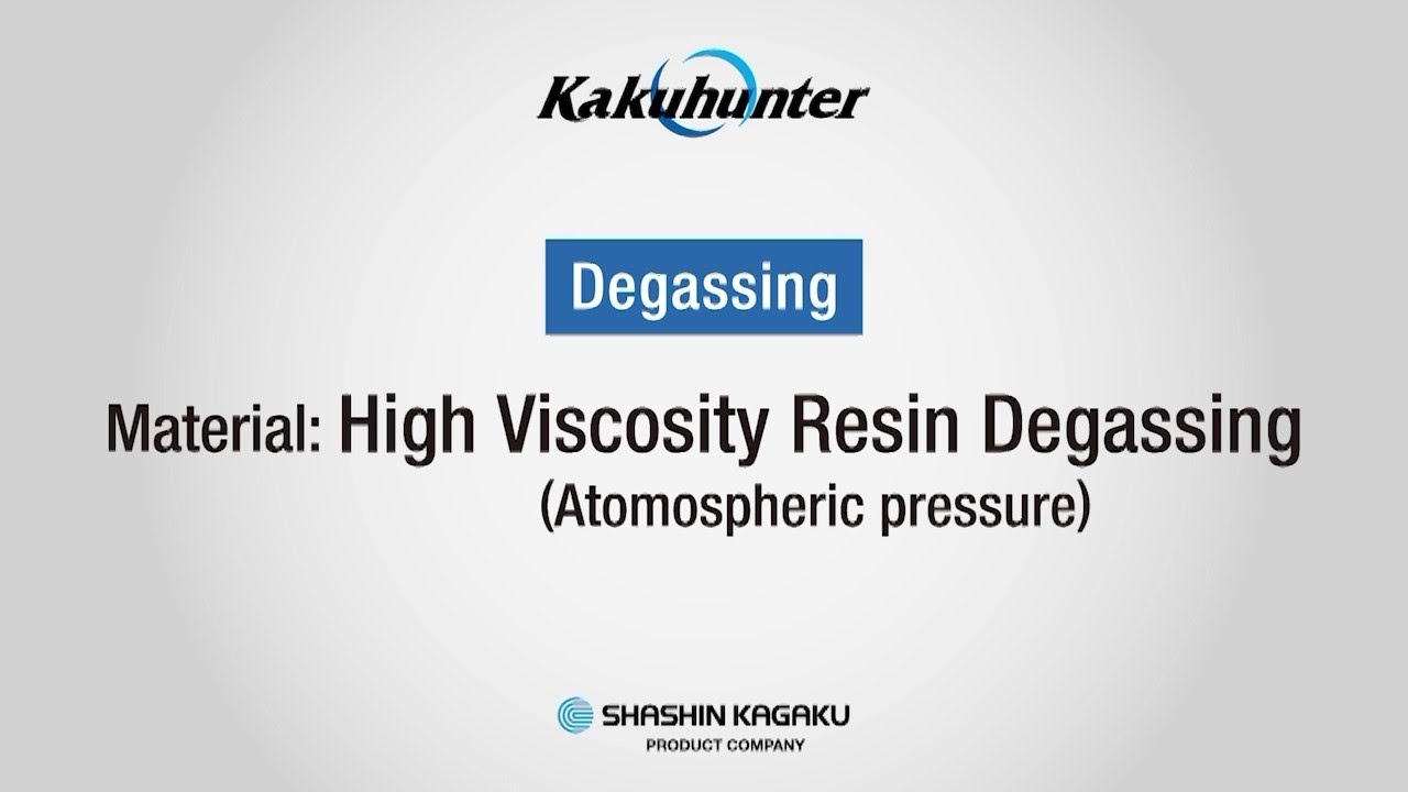 Material Degassing High Viscosity Resin Degassing(Atmospheric