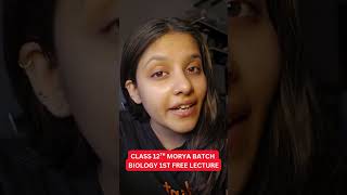Morya Batch Biology 1st Free Lecture - By Radha Mam #hscboard #hsc #ytshorts #shorts #vedantu
