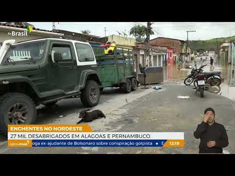 Chuvas no Nordeste desabrigam 27 mil pessoas