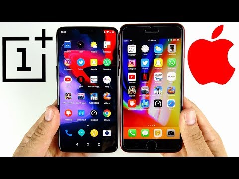 OnePlus 6 vs iPhone 8 Plus Speed Test!