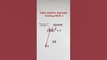 95 Square trick II Mendakuduru #shorts #maths #squaretrick