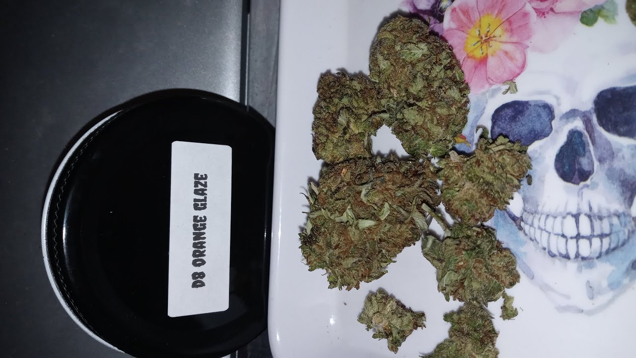 flame train d8 orange glaze flower