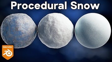 3 Procedural Snow Materials ❄️ (Blender Tutorial)