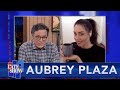 "Tea At The Plaza" With Aubrey Plaza And Stephen Colbert