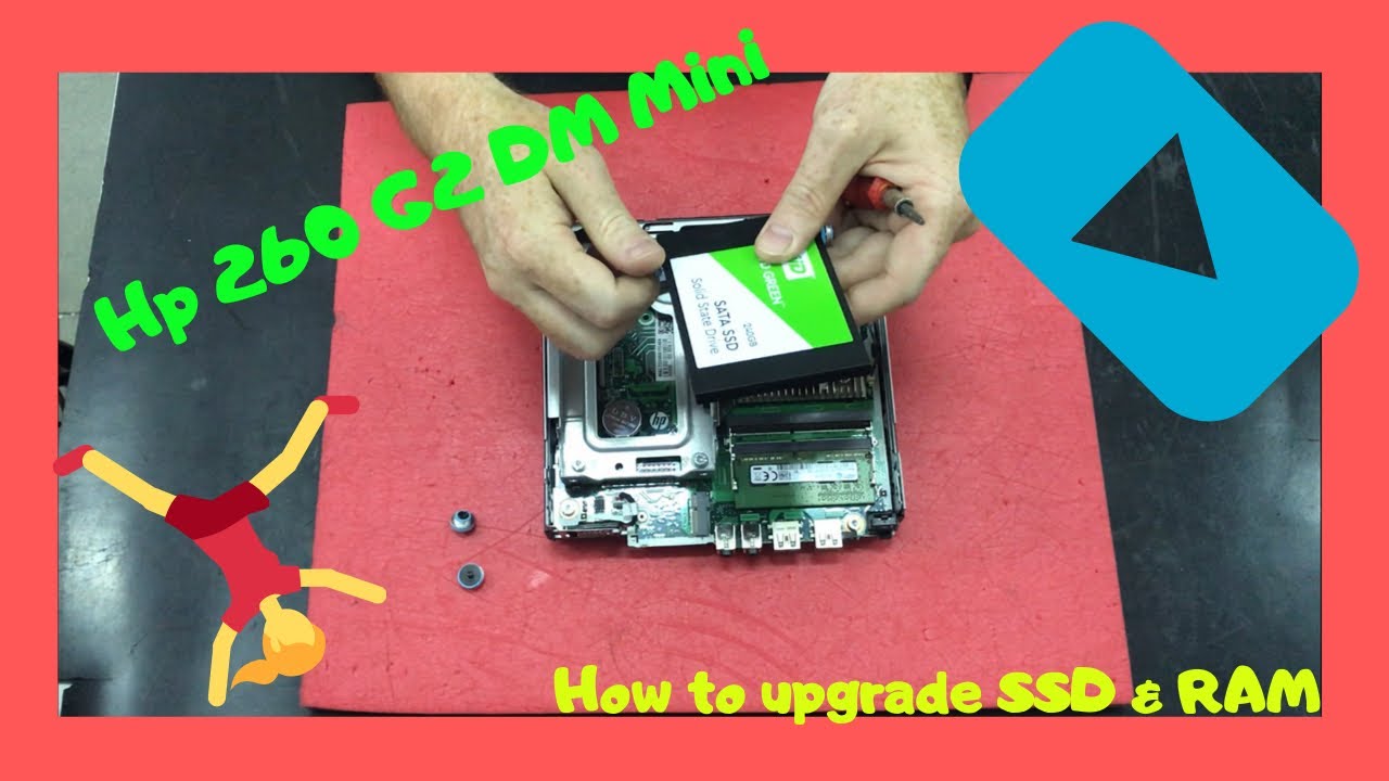 How to Upgrade SSD Hp 260 G2 DM Desktop Mini disassembly YouTube