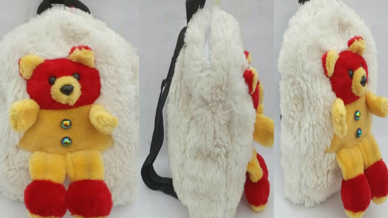 Soft Toy Kids Bag Making Teddy Bag At home In Easy Way YouTube