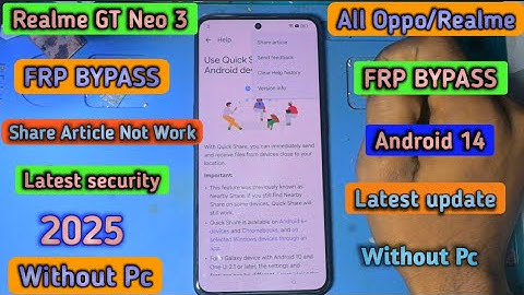 Android 14 All Realme Frp Bypass 2025 👉Share Article Not Working Realme  GT Neo 3 Frp Bypass