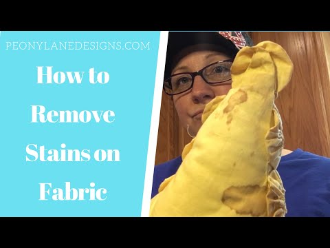 Removing Stains From Fabric - The Soak