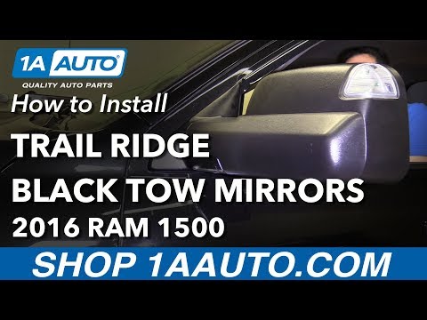 How to Install Black Trail Ridge Tow Mirrors 13-17 Dodge Ram