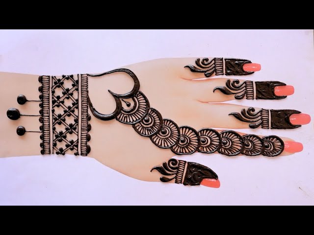 Love Symbol Bridal Mehndi for Back hand - Latest Mehndi design for Back  hand - YouTube