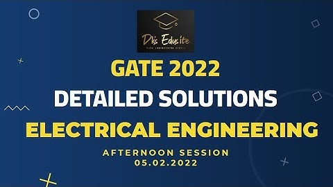 GATE 2022 Electrical Engineering EE Solution and Answer key in Tamil