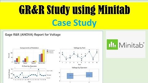GR&R Study using Minitab |Case study|Measurement System Analysis