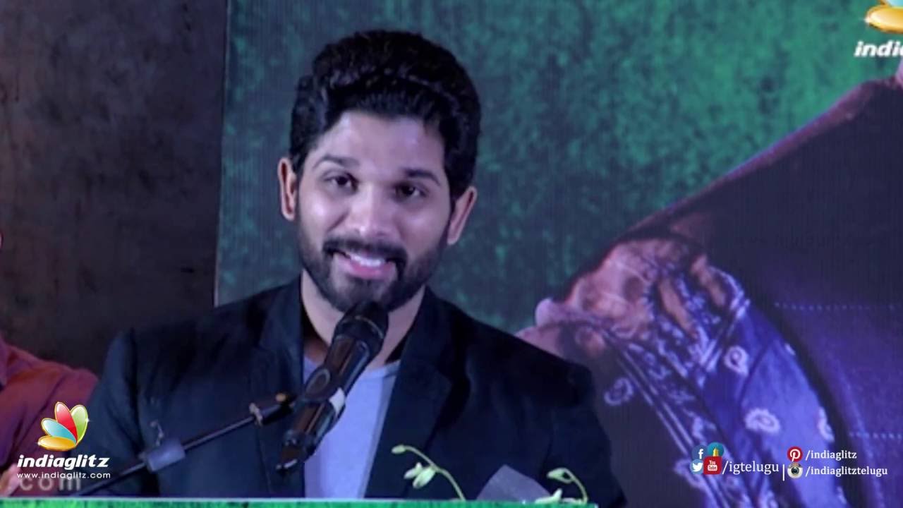 Allu Arjun Tamil speech || "More than Telugu, acting in Tamil gives me a kick"
