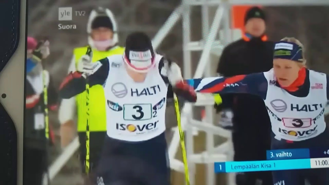 SM-hiihdot, pariviesti per, Keuruu 5.2.2017. Lempäälän Kisa; Leena Nurmi & Aino-Kaisa Saarinen