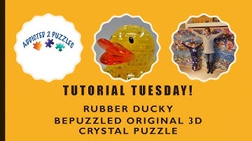 Duck 3D Crystal Puzzle by Bepuzzled Tutorial