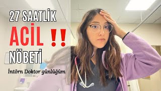 DOKTOR NÖBET VLOG |Acil Serviste yaşananlar 🧑‍⚕️