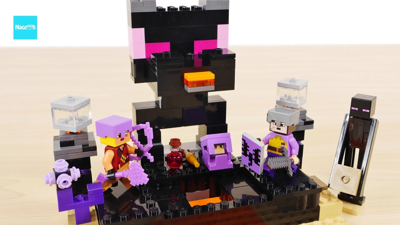 LEGO Minecraft The End Arena 21242 Speed Build & Review - YouTube