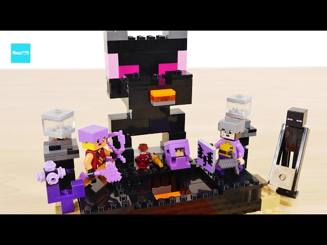 LEGO Minecraft The End Arena 21242 Speed Build & Review - YouTube