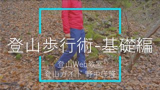 【登山歩行術①】歩き方-基礎編|フラット歩行と２軸歩行｜登山ガイド 野中径隆