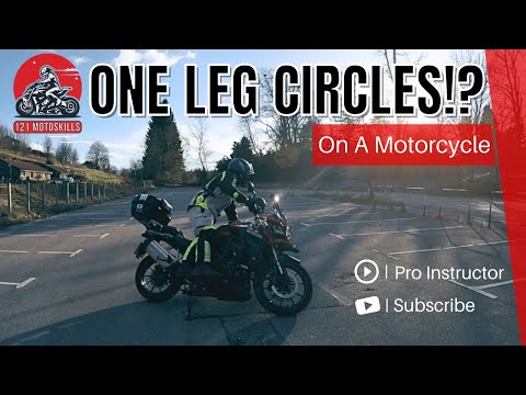 One Leg 18ft Circles On A Motorcycle?? Push Yourself!