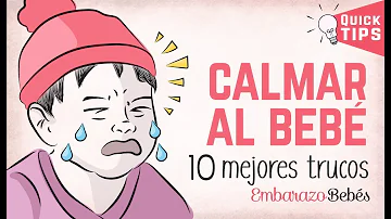 ¿Cuáles son dos consejos para calmar a un bebé?