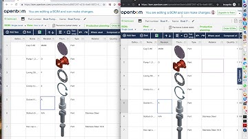 OpenBOM 101 video - simultaneous editing and real time collaboration