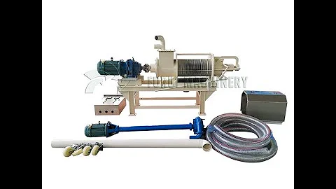 How to install solid liquid separator? cow manure pig manure chicken manure dewatering machine