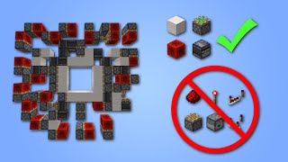 I Built a 3x3 Piston Door with only 4 Block Types | Minecraft Bedrock