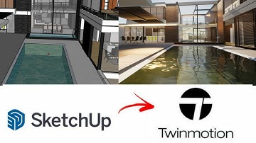 Rendering a Sketchup Model To Twin Motion 2021 | Exterior rendering | Modern Architectural building