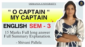 O KAPITEIN, MIJN KAPITEIN || VOLLEDIGE SAMENVATTING UITLEG || 15 PUNTEN || ENGELS SEM-3 || @shiva...