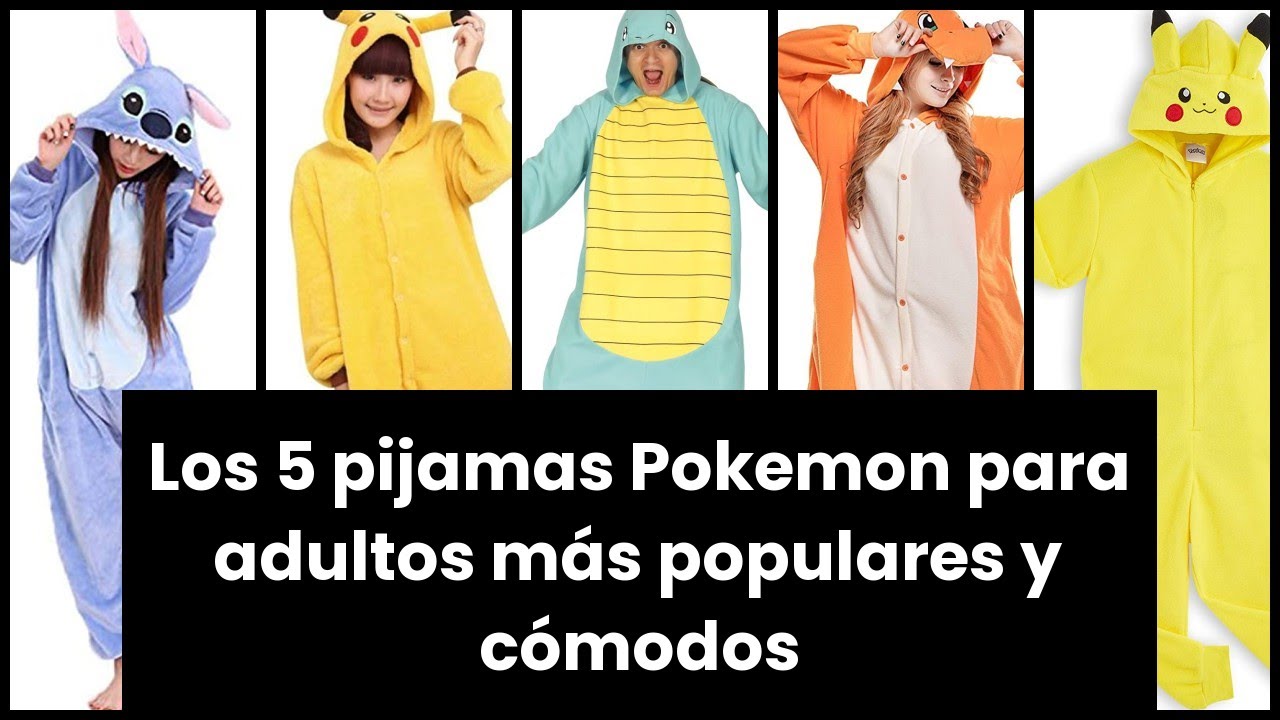 PIJAMA POKEMON ADULTO】Los 5 pijamas Pokemon para adultos más populares y  cómodos ✓ 