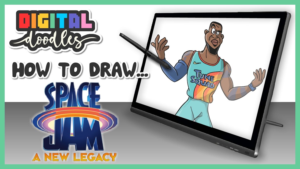 How to Draw LEBRON JAMES - Tune Squad