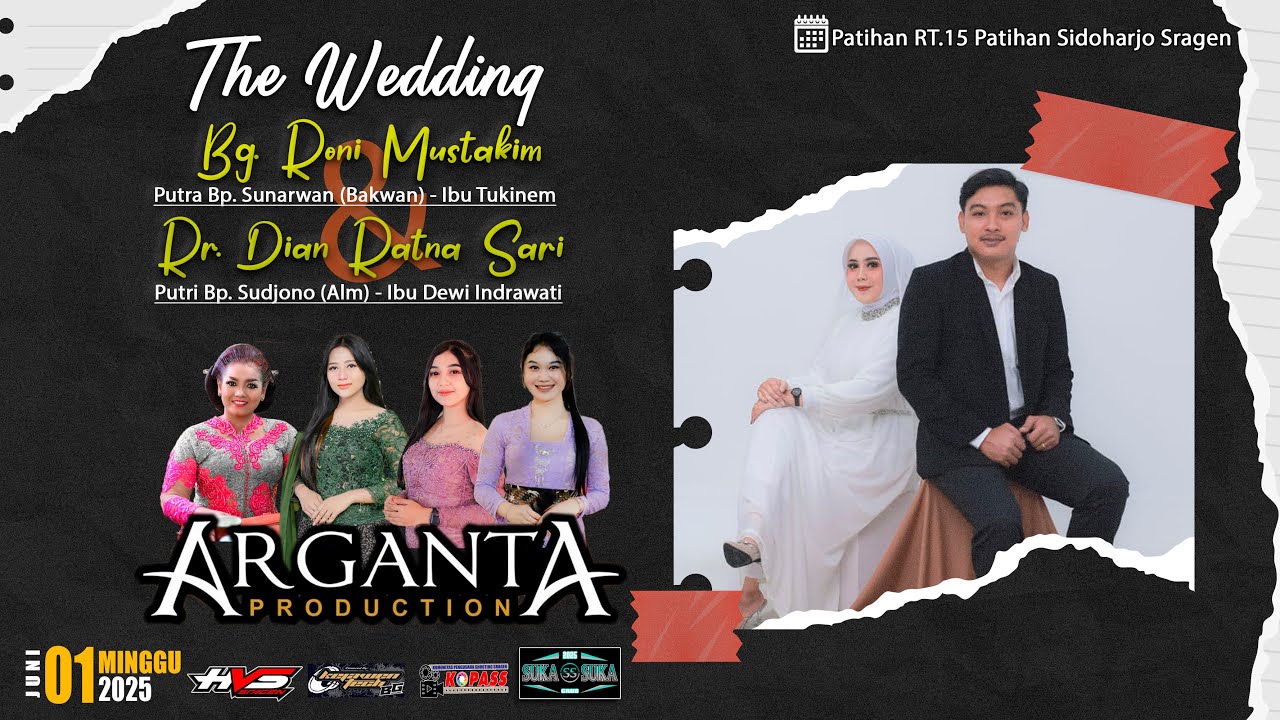 Live Wedding Roni & Dian | Campursari ARGANTA MUSIC | BG AUDIO (MBAH WINDY) | HVS SRAGEN 2 - siang