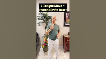 1 Tongue Move = Instant Brain Reset!  #drmandell #health #relax #brain #trick
