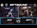 Jinx VS Sett  [Riftbound Gameplay Round 3]