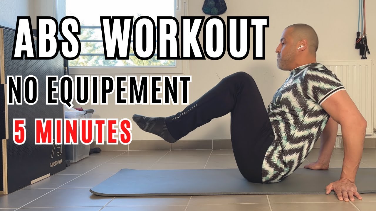 ABS 5 minutes Workout à la maison ♀️♂️ 🔥⚡️ - YouTube