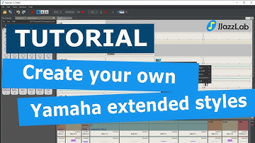 Make your own Yamaha extended style with JJazzLab (tutorial)