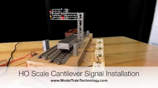 HO Cantilever Signal Bridge Installation