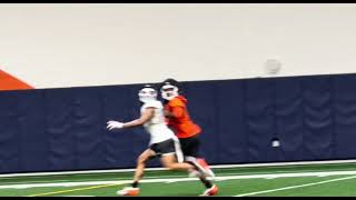 Receivers vs Defensive Backs at Syracuse Spring Ball 2026