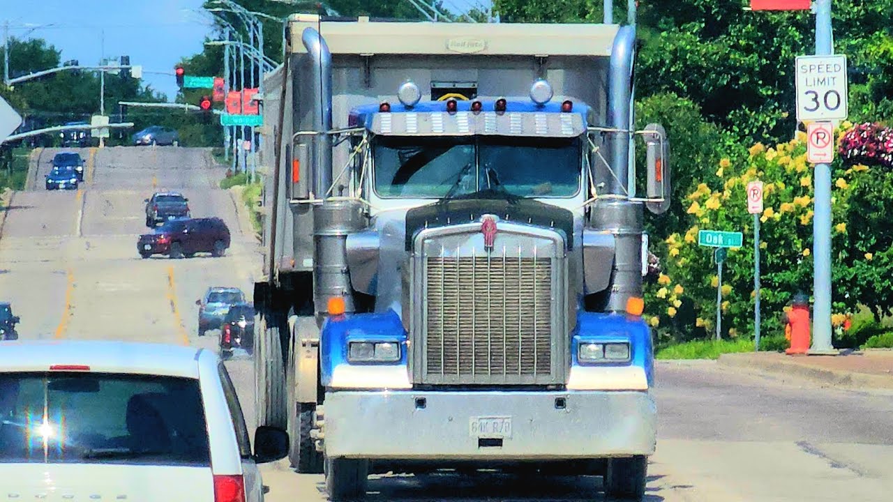 [4K] BIG RIGS TRUCK SPOTTING ACROSS KC VOLUME 4: Rock hauling to cement ...